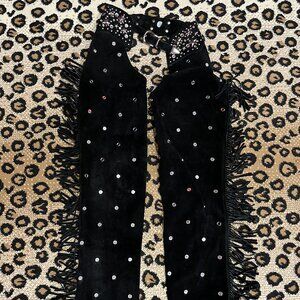 Kathrine Baumann of Beverly Hills, Vintage Retro Western Cowgirl Rodeo Chaps